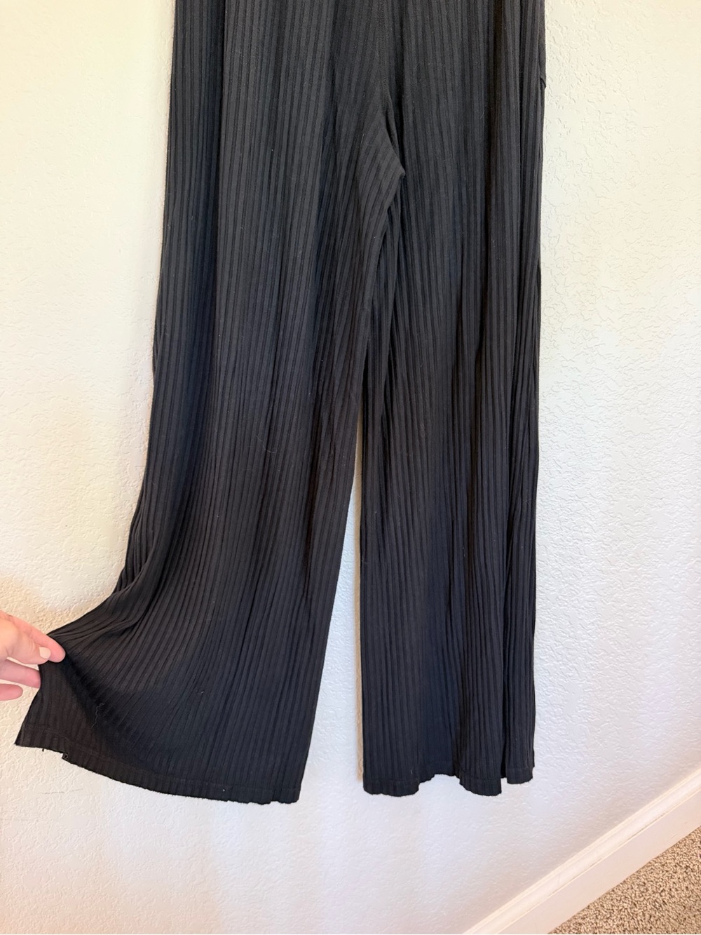 Free People Movement Blissed Out Wide Leg Pants - Black, Size Small - Picture 8 of 10